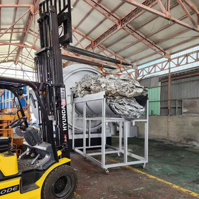 Línea de reciclaje de aceite de la máquina de pirólisis de neumáticos de calefacción directa 38 toneladas de peso