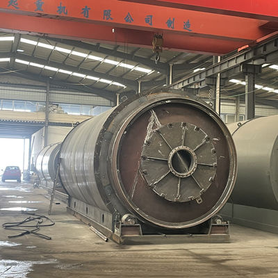 Máquina de pirólisis continua de neumáticos de plástico a aceite con reactor