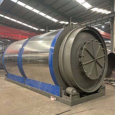 Máquina de pirólisis continua de neumáticos de plástico a aceite con reactor