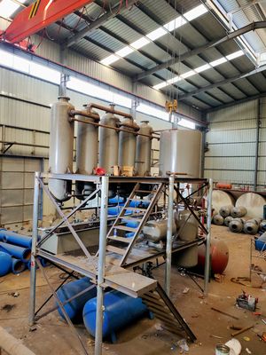Sistema de vacío continuo Máquina de destilación de aceite de plástico para refinería de diésel D2000*5000mm