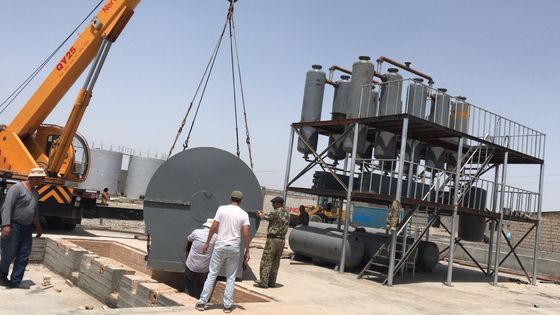 Sistema de vacío continuo Máquina de destilación de aceite de plástico para refinería de diésel D2000*5000mm