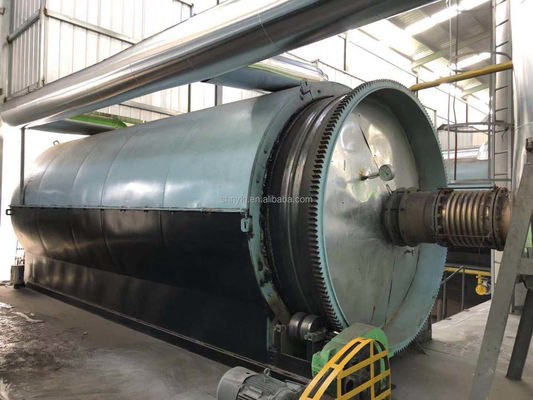 Máquina de pirólisis continua alimentada por carbón para neumáticos de desecho Lodo de aceite de plástico Folia de aluminio