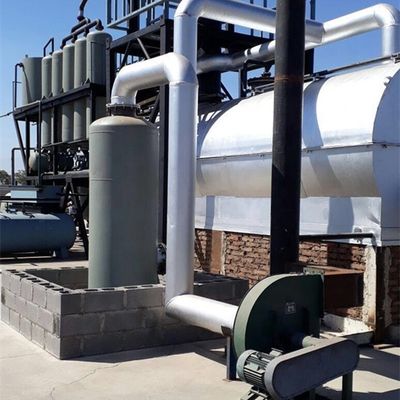 Refinería continua de aceite usado para automóviles a planta de destilación de diésel para la producción de aceite base