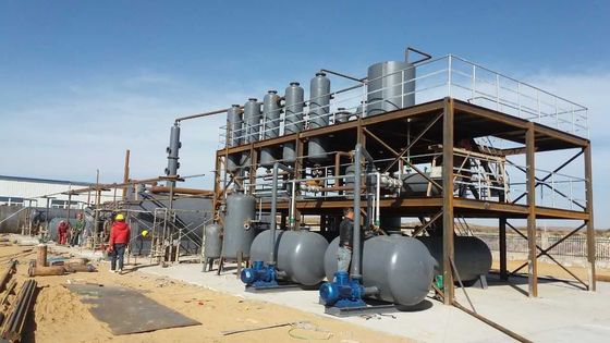 Equipo de refinación de aceite residual a diésel de 2200 mm de diámetro para la producción de aceite base de diésel