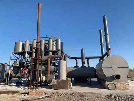 Planta de reciclaje de aceite de motor negro para la transformación de aceite diésel