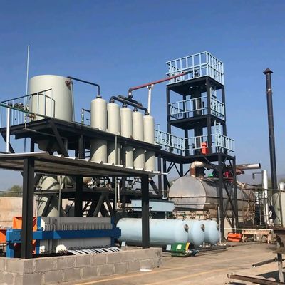 Planta de reciclaje de aceite de motor negro para la transformación de aceite diésel