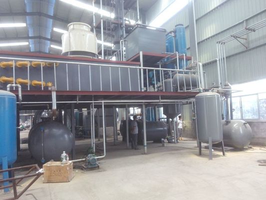 Sistema de refinación de aceite usado para reciclar el aceite negro del motor
