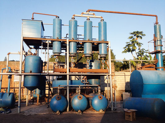 Se necesitan 300 metros cuadrados de superficie para los residuos de neumáticos y plástico para la máquina de pirólisis de aceite de combustible