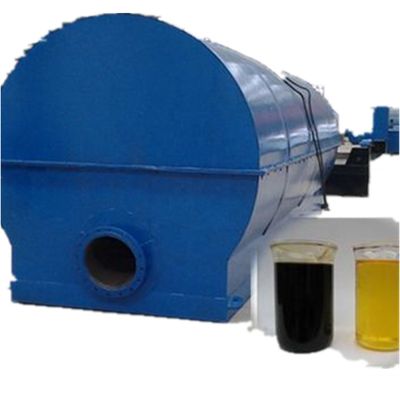 Dimensión de anfitrión D1200*3000 mm Refinería de aceite de motor a pequeña escala para reciclaje de diésel