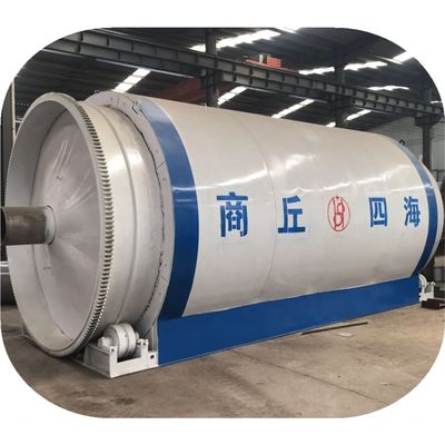 15Máquina de pirólisis de 5 kW para convertir los residuos en aceite de combustible de plástico de neumáticos y caucho
