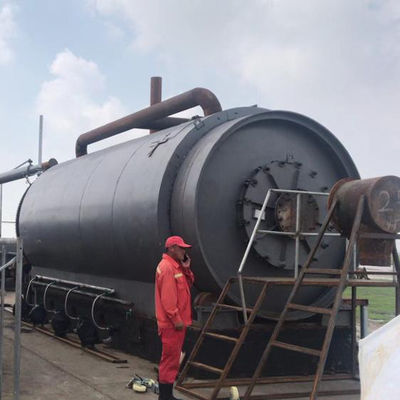 15Máquina de pirólisis de 5 kW para convertir los residuos en aceite de combustible de plástico de neumáticos y caucho