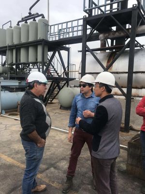 Planta de reciclaje de aceite de motor negro para la transformación de aceite diésel