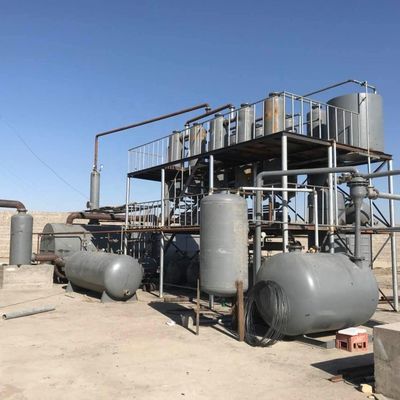 Planta de destilación de aceite por pirólisis para convertir neumáticos viejos y plástico en combustible diésel