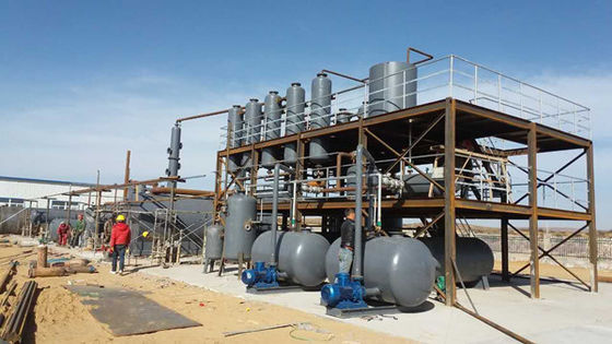 Refinería continua de petróleo crudo totalmente automática para energía diésel