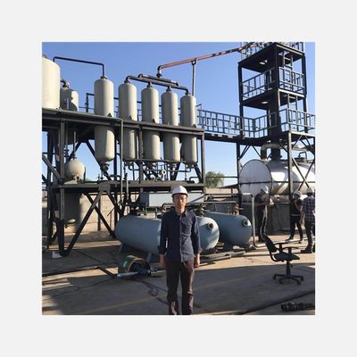 Q245 Máquina de destilación de refinería de petróleo usado de acero para la producción de petróleo base de combustible diesel