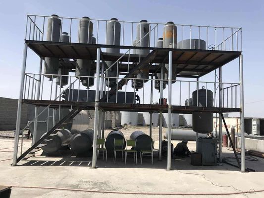 Máquina de destilación continua de aceite de neumático a diésel de 16 kW para la producción de diésel