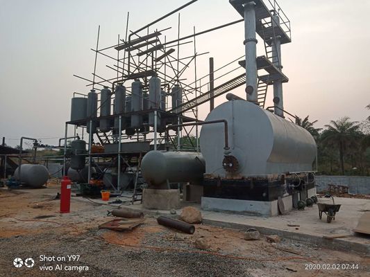 Q245 Máquina de destilación de refinería de petróleo usado de acero para la producción de petróleo base de combustible diesel