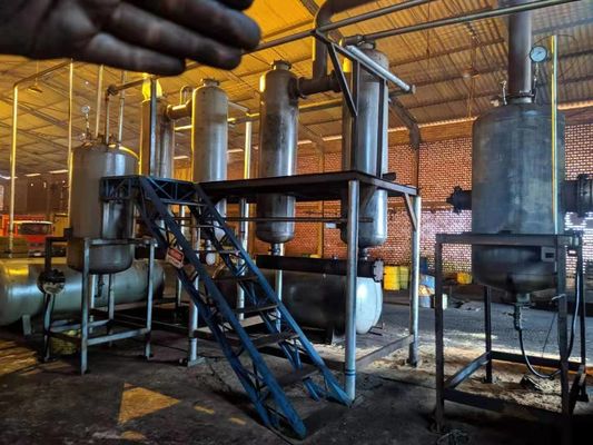 Tecnología revolucionaria planta de destilación de desechos de aceite para producir diesel y aceite base
