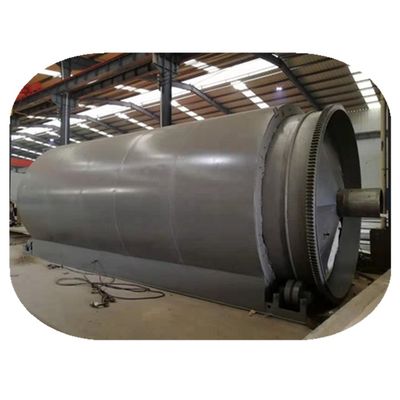 Transformación de residuos en combustible de petróleo Batch de energía Máquina de pirólisis giratoria para el reciclaje