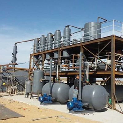 Reciclar los desechos de aceite de motor en diesel y aceite base con equipos de destilación de 380v/50hz