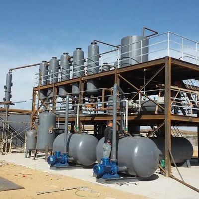 Equipo de destilación de aceite de pirólisis de plástico para el diésel
