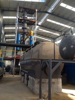 Equipo de destilación de aceite de pirólisis de plástico para el diésel