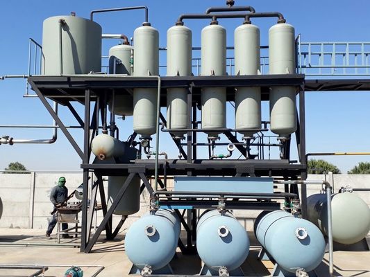 Equipo de destilación de aceite de pirólisis de plástico para el diésel