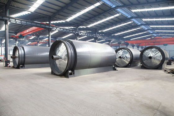 Q245R Máquina de conversión de plástico a diésel de reactor de acero de caldera con capacidad de 10 toneladas