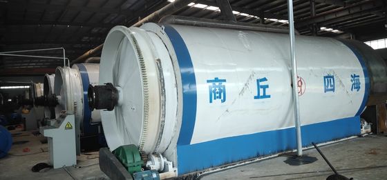 Q245R Máquina de conversión de plástico a diésel de reactor de acero de caldera con capacidad de 10 toneladas