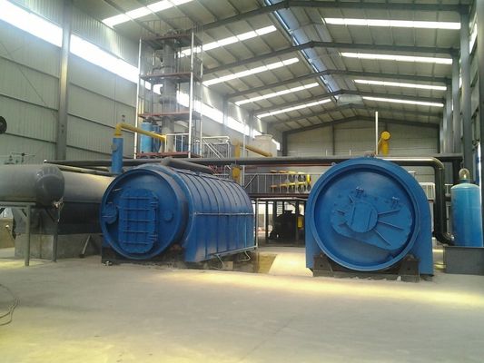 Máquina de pirólisis para los residuos de neumáticos y plásticos de la industria minera energética para convertirlos en aceite de combustible