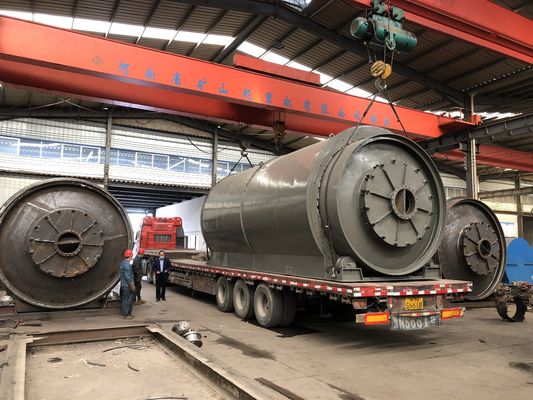 Residuos de neumáticos de plástico aceite de caucho Lodo para la energía Maquina de combustible de aceite 30000 kg Peso