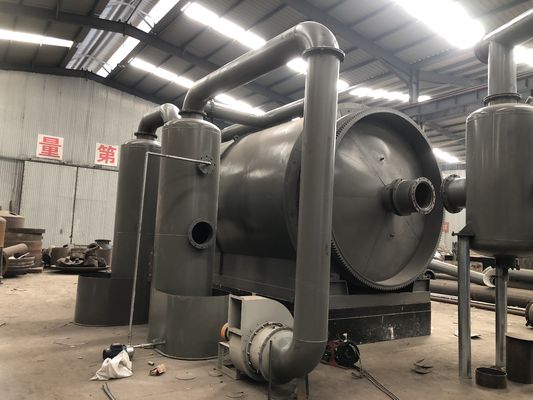 Residuos de neumáticos de plástico aceite de caucho Lodo para la energía Maquina de combustible de aceite 30000 kg Peso