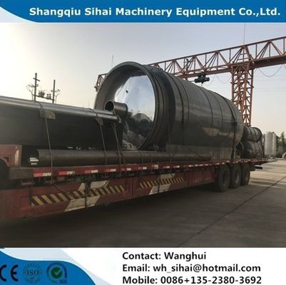 Máquina de reciclaje de neumáticos de plástico usados de 380V para combustible de aceite de carbono negro