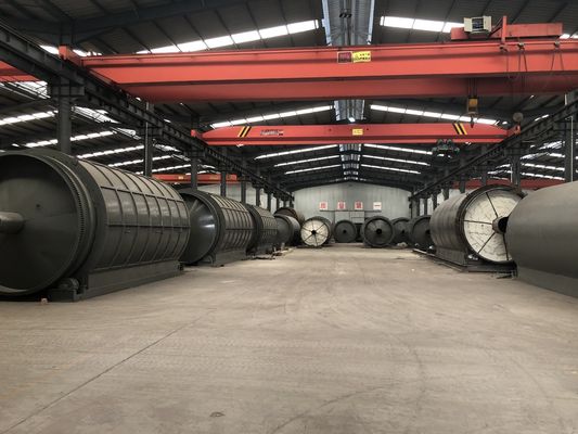 Máquina de pirólisis de neumáticos de plástico de residuos superiores para el reciclado de aceite de combustible para el alambre de acero del producto final