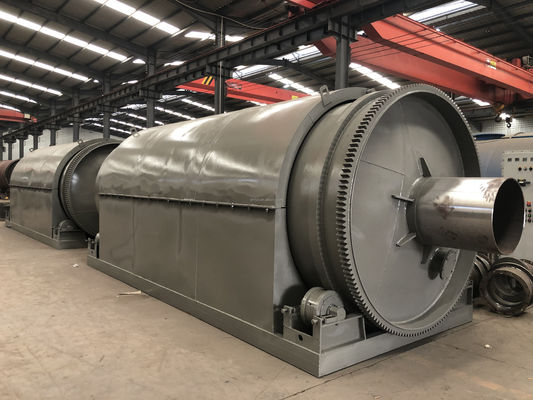 Máquina de pirólisis de neumáticos de plástico de residuos superiores para el reciclado de aceite de combustible para el alambre de acero del producto final