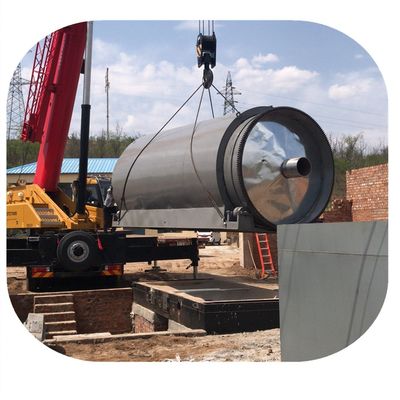 Instalación guiada por ingeniero de la planta de pirólisis para reciclar los residuos de neumáticos neumáticos de plástico