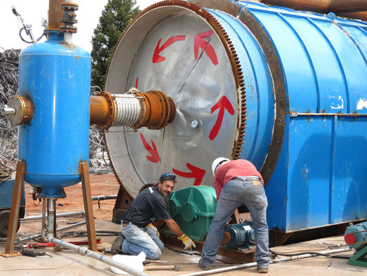 Materia prima de caucho 2022 Máquina de craqueo térmico para refinar los residuos de neumáticos a equipos de petróleo