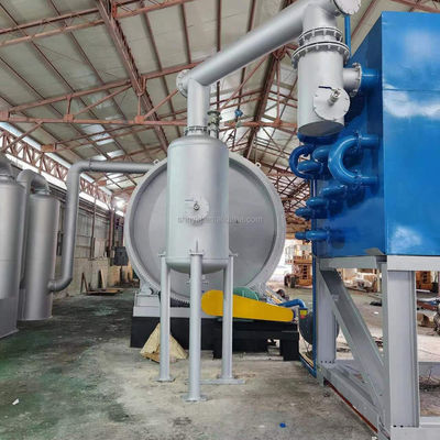 2800mm*7700mm Máquina de pirólisis de neumáticos de desecho a aceite para la utilización sostenible de recursos