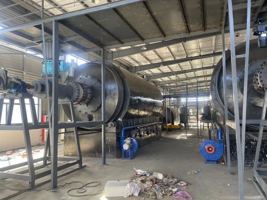 Planta de pirólisis de 10 toneladas para la línea de producción de plástico/neumáticos para diesel