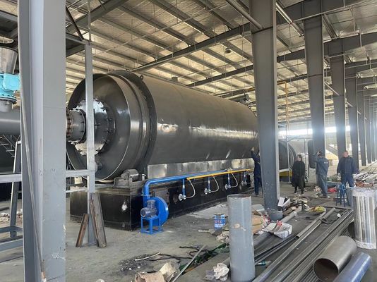 Máquina de pirólisis para el reciclaje de neumáticos neumáticos de plástico de aceite de lodo de la cubierta del cable